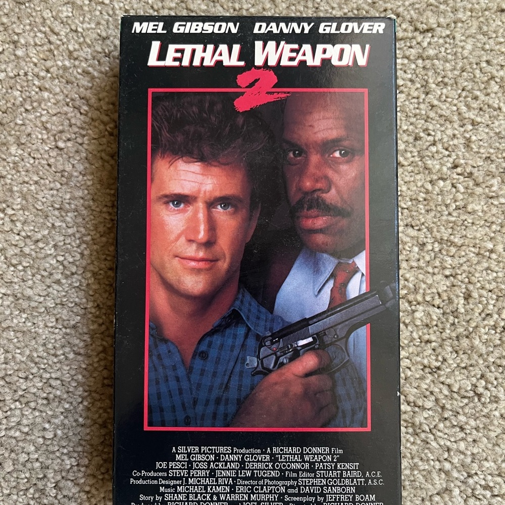 Lethal Weapon 2 Black VHS Movie